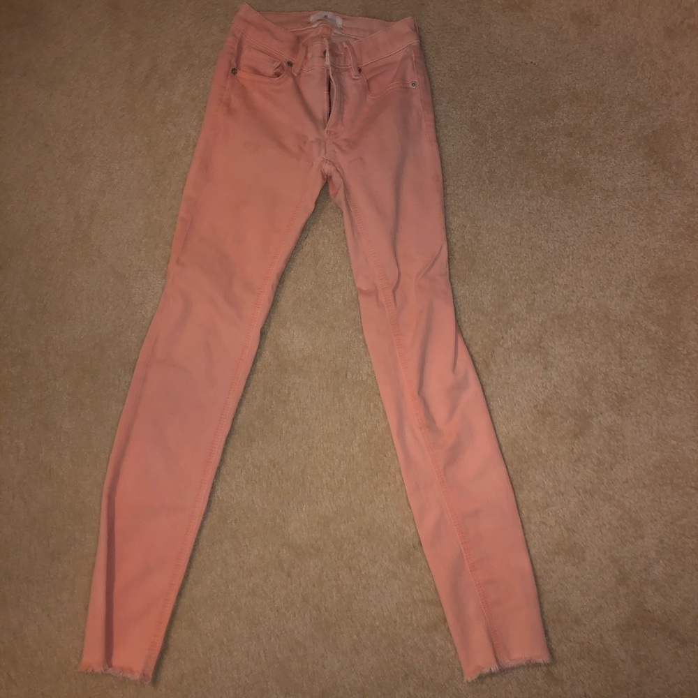 Peach jeans